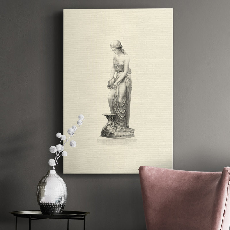 Classical Statuary II - impression sur toile tendue, H 12 po x l 8 po x P 1 po