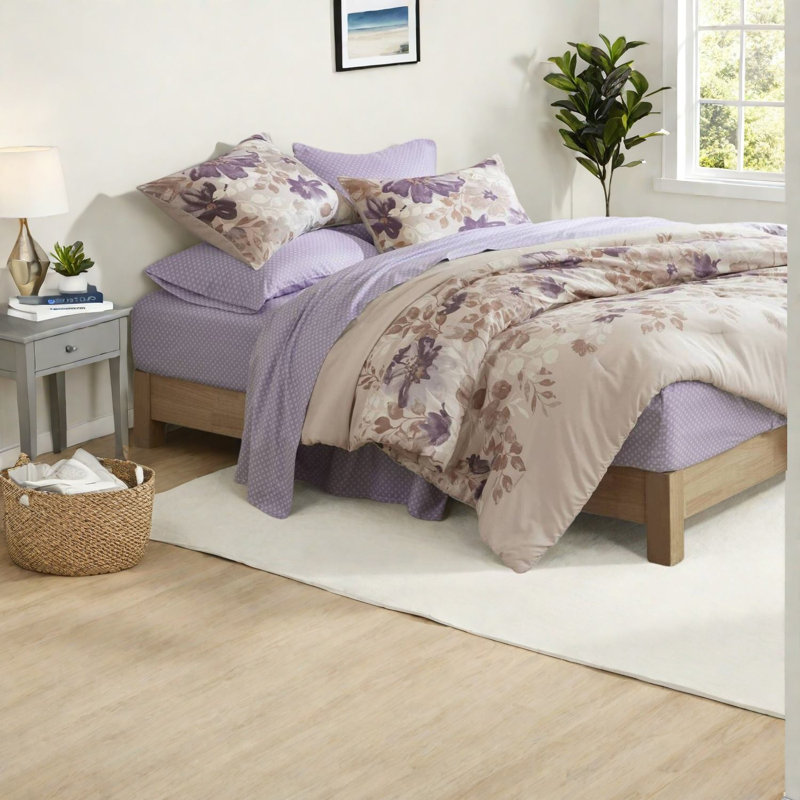 Luxurious Floral Bedding Sets, Polyester Comforter, Bohemian Home Style
