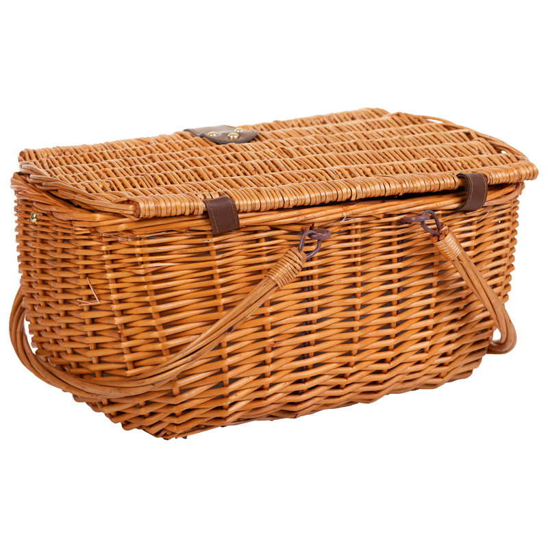 BROWN PICNIC BASKET 4 SERVES