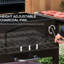 Barbecue au charbon de bois pour pique-nique, avec hauteur réglable, étagères pliables, thermomètre, ouvre-bouteille et roues, noir, surface de cuisson de 371 pouces carrés.