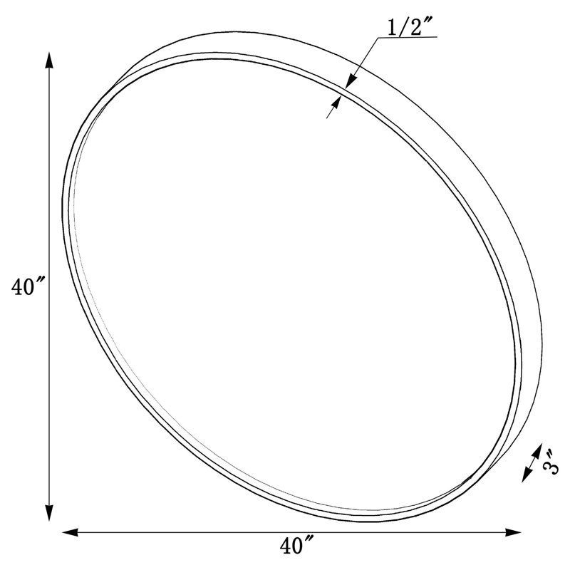 Broadus Metal Round Wall Mirror