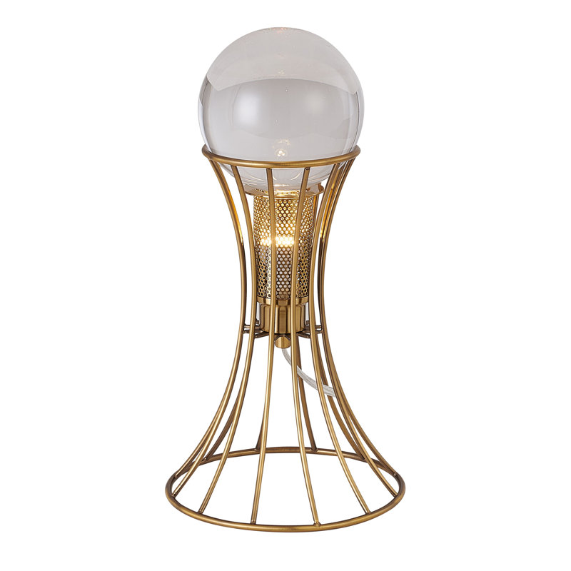 Transitional 1 Light Globe Table Lamp