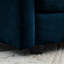 3 pièces en bleu, 2 chaises avec accoudoirs et 1 2, revêtement en chenille, fabrication en bois massif, matériau de qualité, éponge relaxante, pour salon bleu - coussins élégants et fabrication de jet respirant