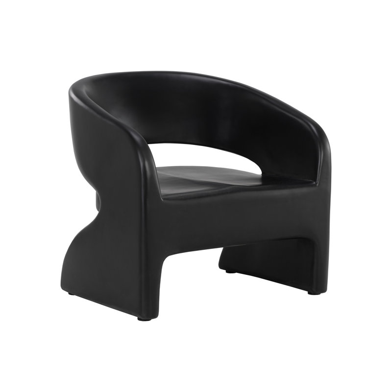 Fauteuil rembourré - noir