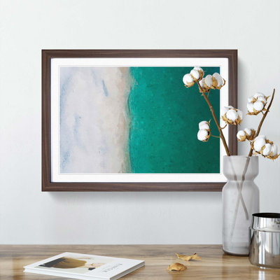 Sandy Beach - Picture Frame Graphic Art Print