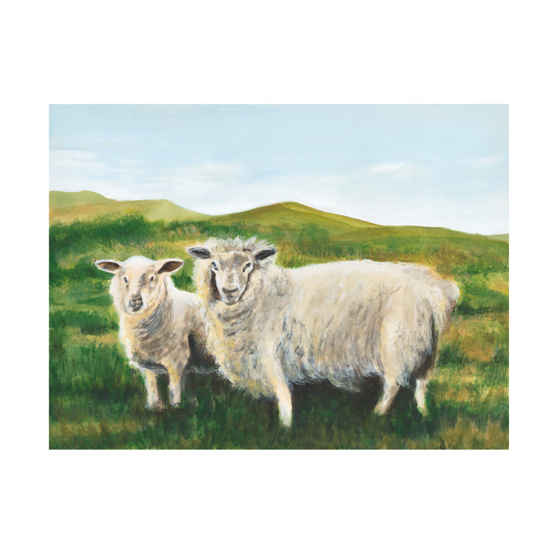 Art mural sur toile tendue - Michael Willett «Solitaire mouton II» pour décoration de salon, de chambre à coucher ou de bureau - 24 x 32
