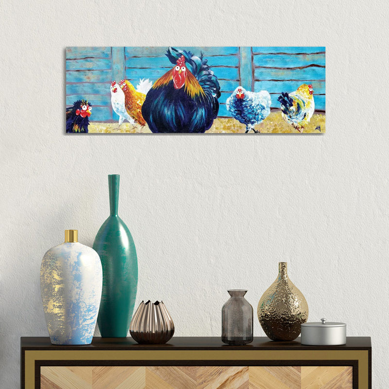 Cocksure by Kim Haskins - Wrapped Canvas Panoramic Print, 30.48 cm H x 91.44 cm W x 3.175 cm D
