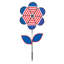 19" Patriotic Flower with Leaves