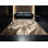 Tapis brun clair et beige lavable à la machine à motif éclats et éclectiques Orlena