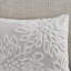 Couette gris chaud et blanc - Ensemble de literie 3 pièces en coton chenille, style floral, lavable à la machine, taille double/queen
