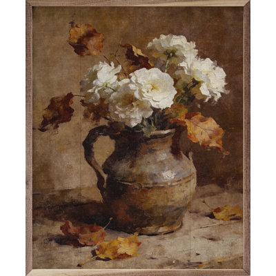 Fleurs blanches et feuilles de hêtre