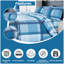 Check Pattern Polycotton Duvet Cover Set with Matching Pillowcases - Machine Washable Bedding Set-121081144-121081148
