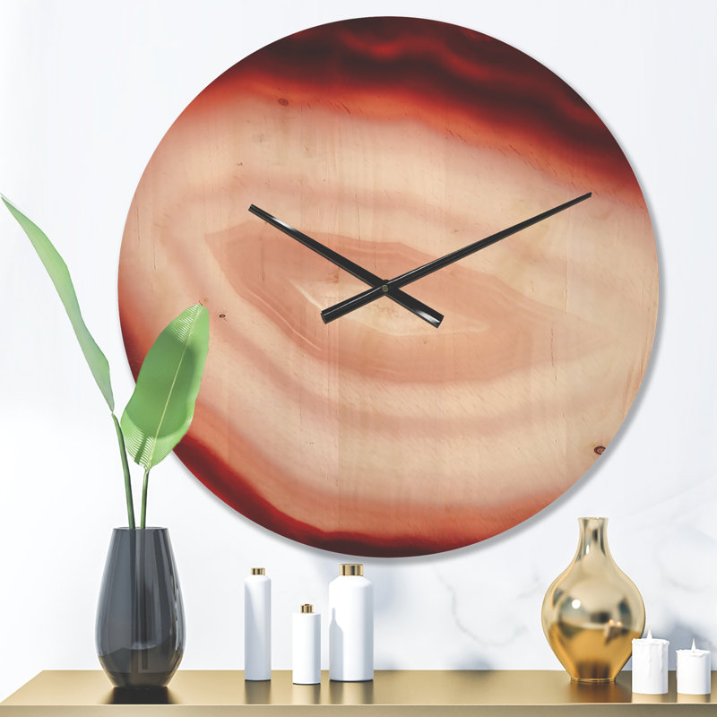 Horloge murale agate avec calcédoine, Moyen