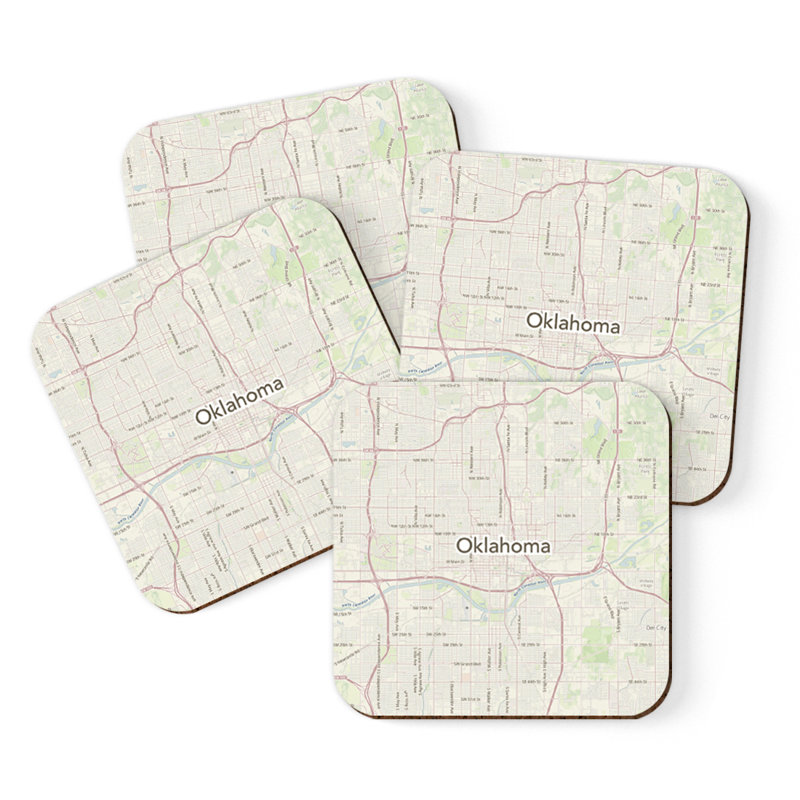 Sous-verre carte des États-Unis, Oklahoma City
