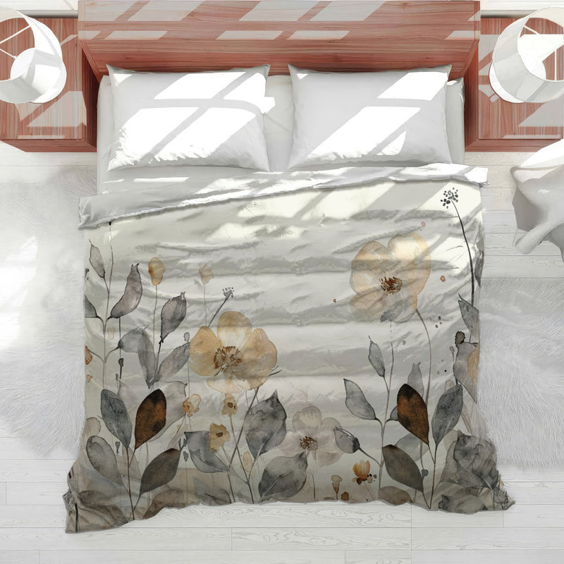 Floral Nature Cotton Blend Comforter, Twin Comforter