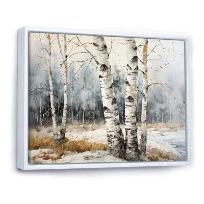 " Silver Minimalism Tree Birchs Breath III "