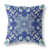 Bleu foncé / floral blanc