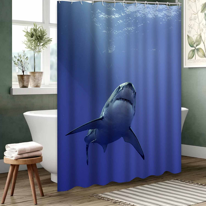 Rideau de douche blanc imperméable, rideaux de douche pour la salle de bain avec 12 crochets, 72" L x 72" W