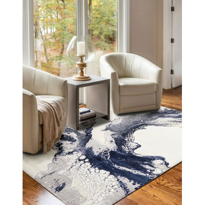 Tapis bleu Rakowski