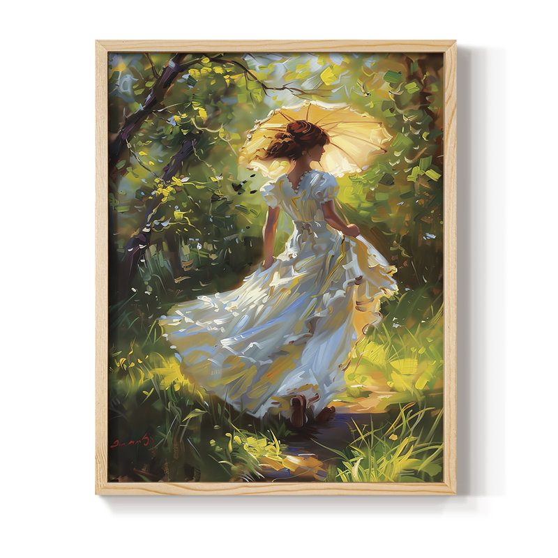 «WOMEN Series DCCDXCIV», reproduction encadrée - bois massif, Naturel, H 21 po x l 17 po