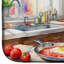 Tapis de séchage Boston Terrier The Chef