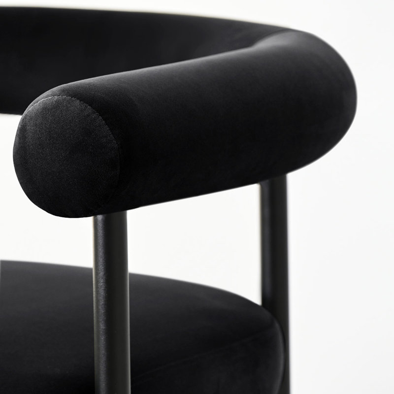 Tabouret de bar 24 po 24 po, Noir