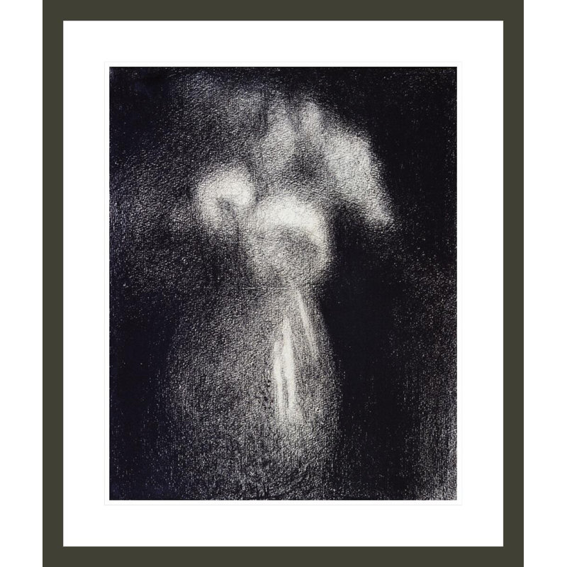 Vase de fleurs par Georges Seurat, H 27,72 po x l 23,5 po