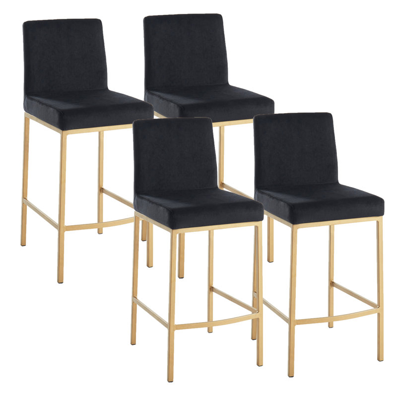 Tabouret de comptoir 26 po Elysia, Noir