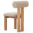 Dellar Boucle Upholstered Back Dining Chair-1200011528