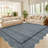 Scalloped Machine Washable Rug Non-Slip Bordered Floor Mats Non-Shedding Soft Low Pile Modern Accent Rugs for Living Room Bedroom Office-793519650