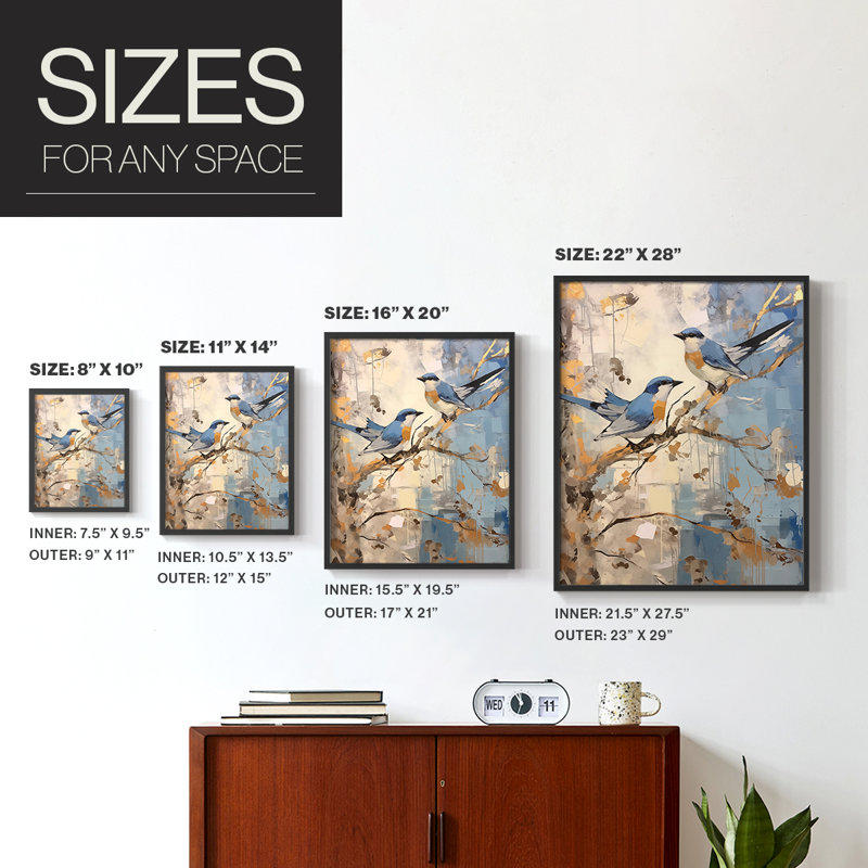 ANIMALS Series DXXVI  -Premium Framed Print -Ready to Hang - No Nails Required, Black, 11" H x 9" W