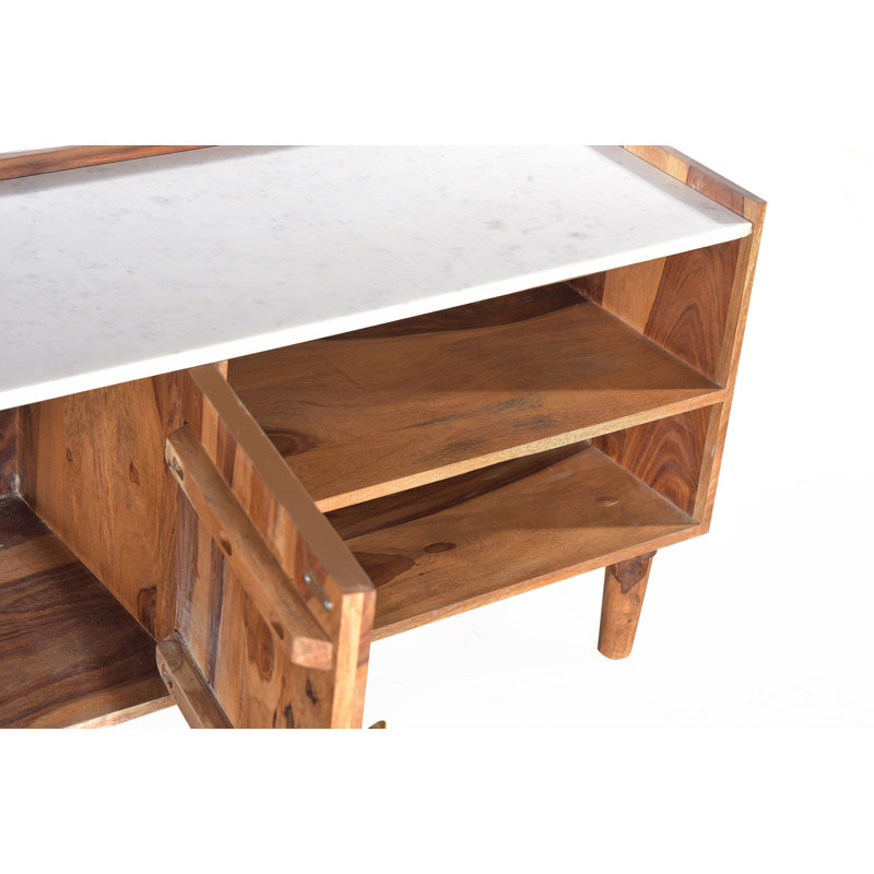 Dragutin Unfinished TV Stand for TVs up to 60" with Fireplace Included