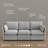 Stedman Modular 3-Seater Sofa, Living Room Furniture-124279344-124238782