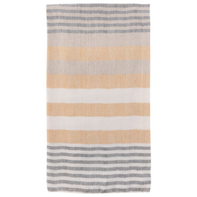 Torchon Studio moutarde / gris
