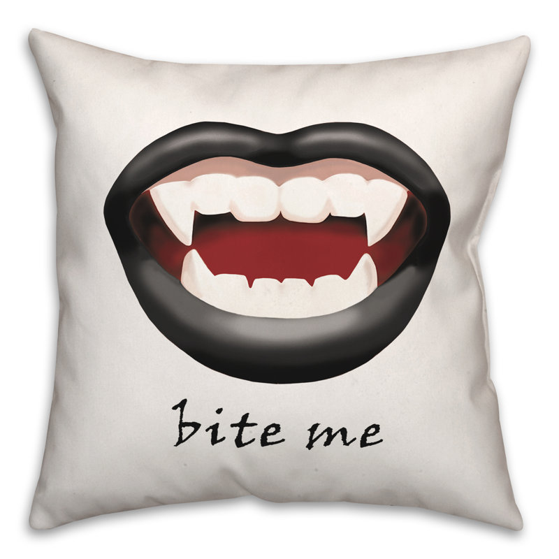  Coussin Bite Me Vampire Mouth