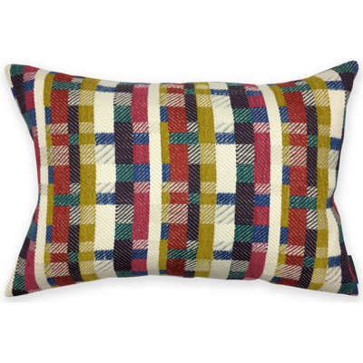 Feather Linen Throw Pillow