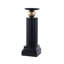Bougeoir Lemo, sphère dorée, colonne de fer noire 18 po-123774350
