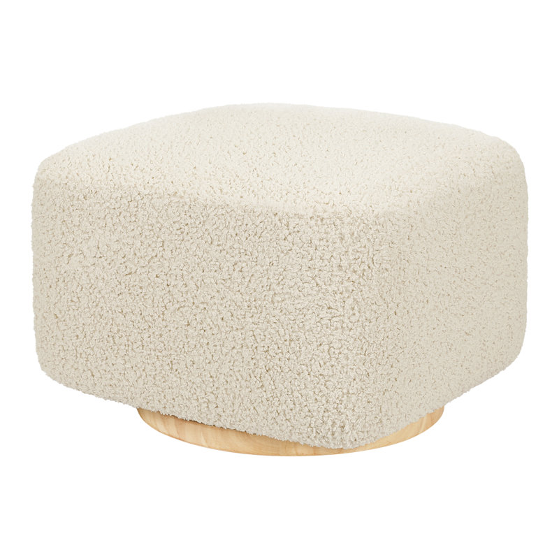 Kiwi Gliding Ottoman, Natural, Almond Teddy Loop
