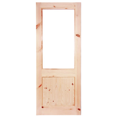 2XG Unglazed Redwood External Door