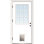Porte d'entrée avant en verre transparent