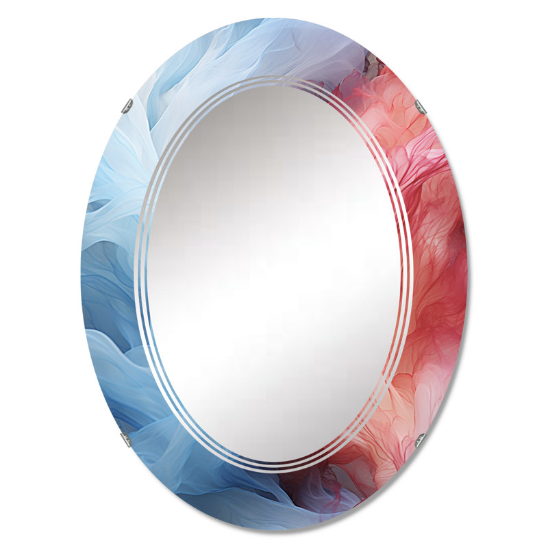 Drumahitt - Miroir mural moderne ovale, 30 po x 20 po