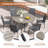 50" Round Outdoor Dining Table-1694211470