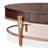 Camellia Field Oval Cocktail Table with Drawer - Warm Pecan