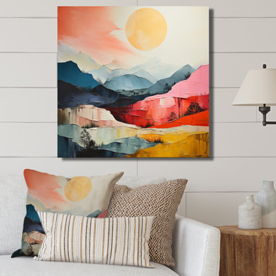 Janmarie «Pastel Bold Sunset Landscape I», reproduction