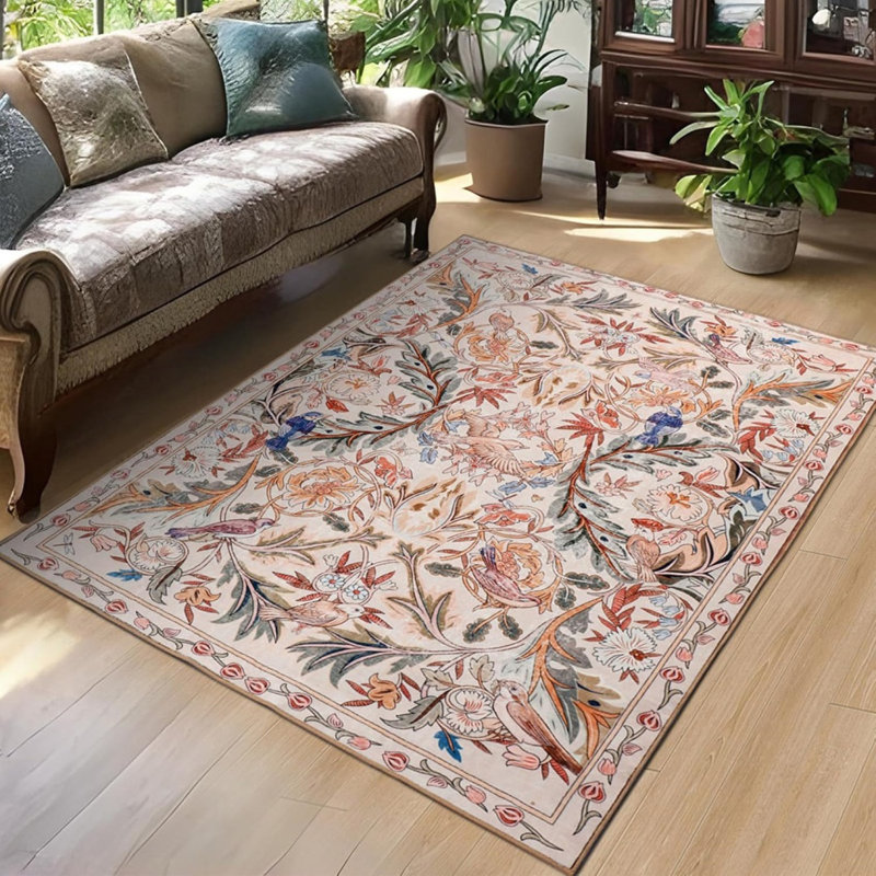 Floral Machine Tufted 120cm X 180cm Area Rug