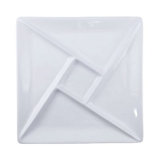 Swissmar Raclette/fondue Plates (set Of 4) | White - Square