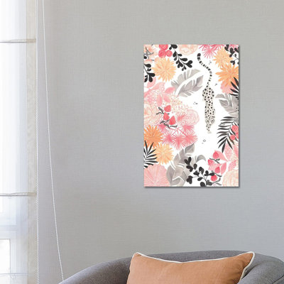Stalking Leopard Paper White Full by CreatingTaryn - Wrapped Canvas Painting