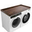 Comptoir de laveuse-sécheuse avec rails de bordure Kaboon, 27,5 po x 54 po, rangement pour salle de lavage-111705074
