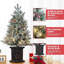 36' H Lighted Artificial Christmas Tree