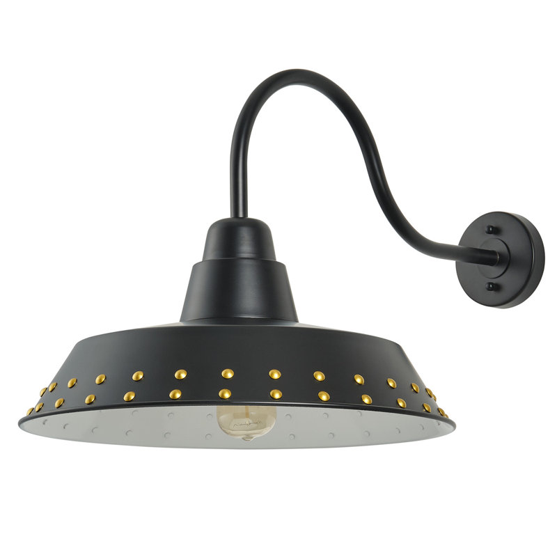 1-Spray painted matte black dimmable wrought iron wall lamp, Matte Black